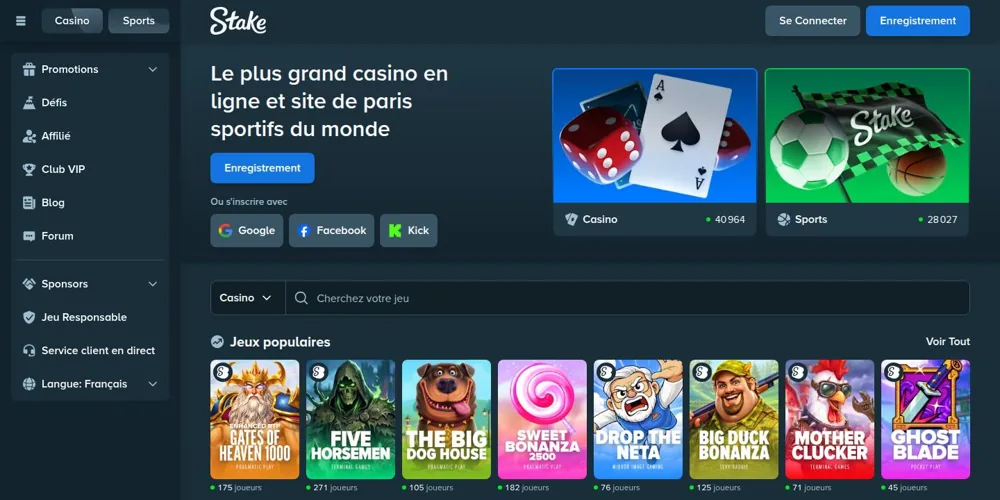 Stake deneme bonusu veren site – canlı ana sayfa görünümü